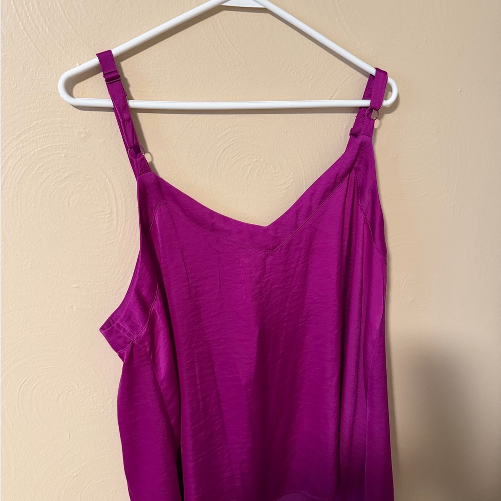 Torrid Fuchsia Button-Front Camisole - Picture 2 of 3